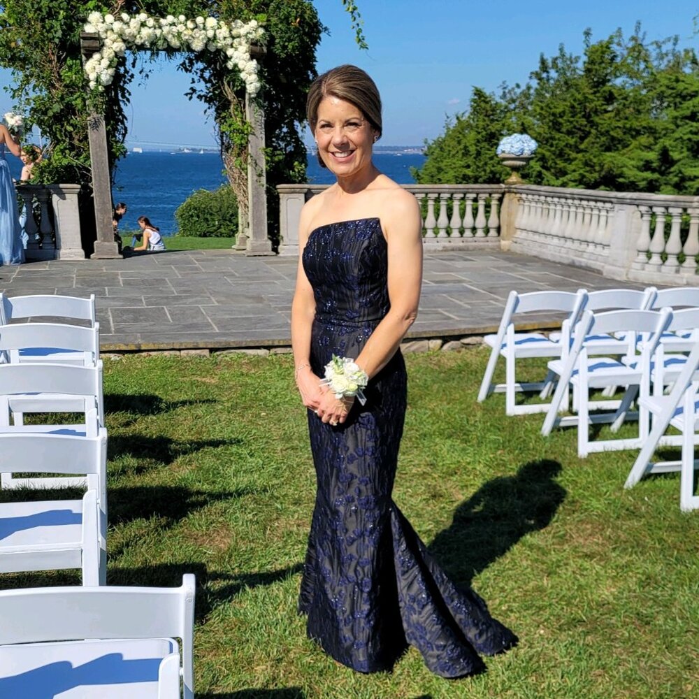 Formal gown, Nicole Bakti, size 2, Black/navy blue